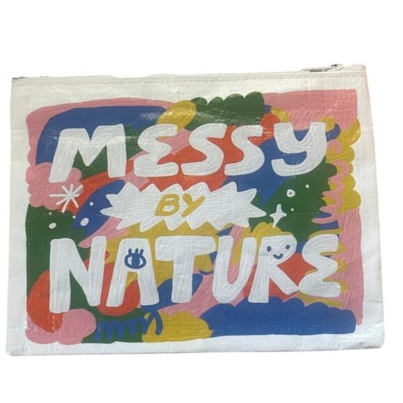 BN Blue Q ‘Messy by Nature’ cosmetics or pencil pouch - Picture 7 of 10